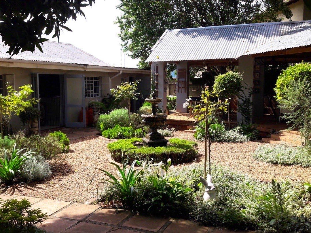Blue Bell Guesthouse garden courtyard in Tzaneen